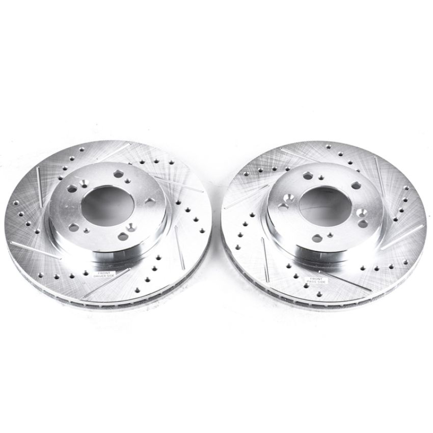 PowerStop JBR528XPR PowerStop Evolution Performance Drilled, Slotted & Plated Brake Rotor Pair