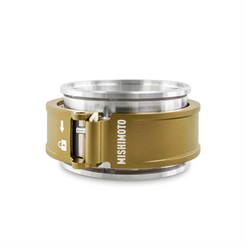 Mishimoto MMCLAMP-QD-30GD 3.0in Quick Release Clamp Assembly - Gold