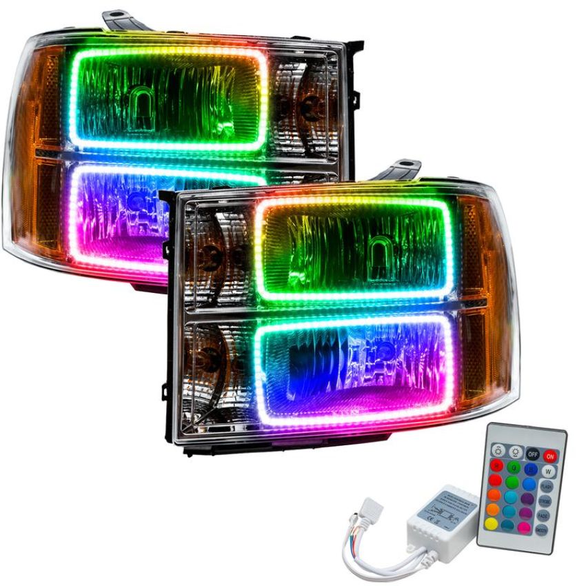 Oracle Lighting 7054-504 SMD Pre-Assembled Headlights, Square Ring Design, ColorSHIFT(tm) - Simple