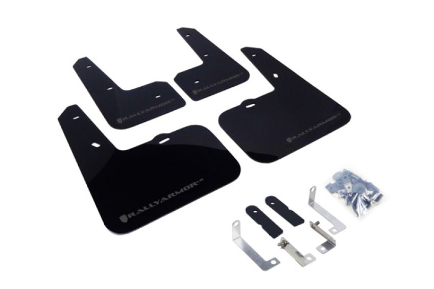 Rally Armor MF24-UR-BLK/GRY Black Mud Flap/Grey Logo
