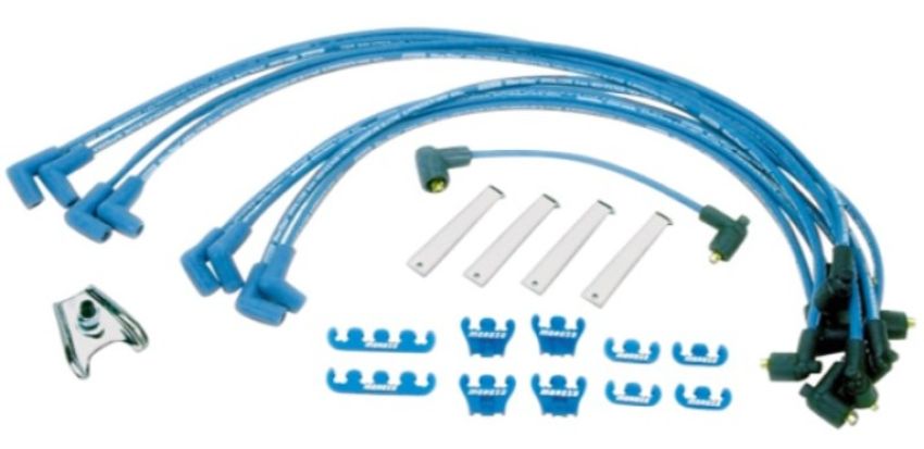 Moroso 72792 Mopar Ignition Wire Dress-Up Kit - Blue Max - Spiral Core