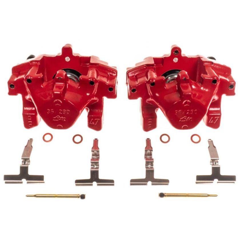 PowerStop S2882 Red Powder Coated Calipers