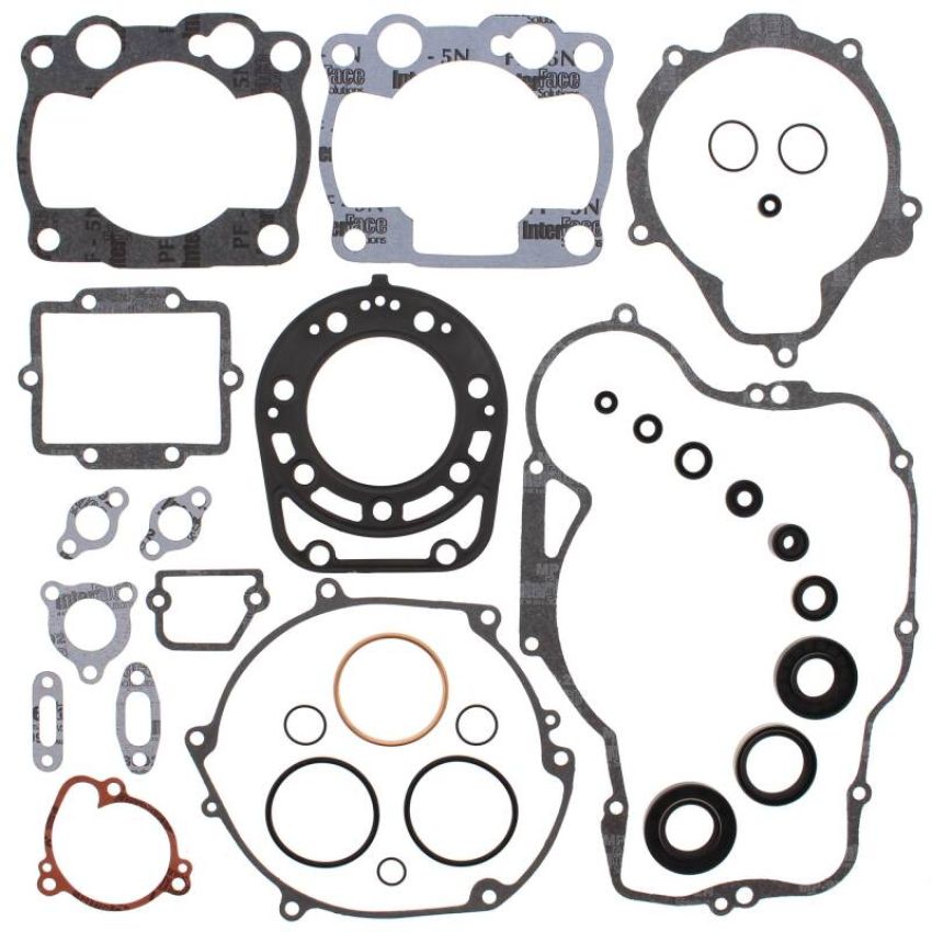 Vertex Pistons 811455 Vertex Gaskets 90-91 Kawasaki KX250 Complete Gasket Kit w/ Oil Seals
