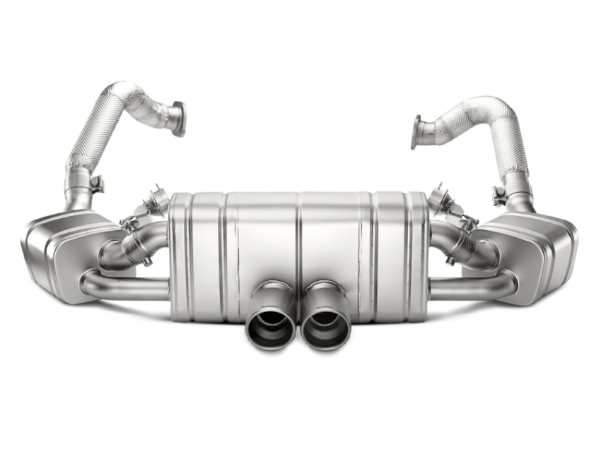 Akrapovic S-PO981SO-HT/1 12-15 Porsche Boxster (981) Slip-On Line (Titanium) w/ Titanium Tips