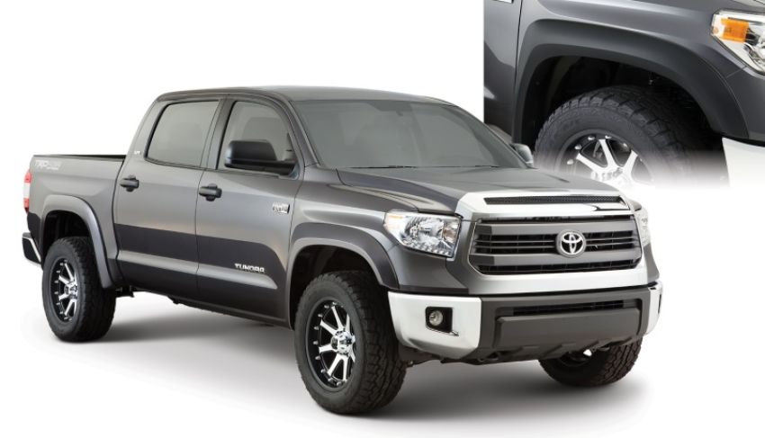 Bushwacker 30919-02 14-18 Toyota Tundra Fleetside Extend-A-Fender Style Flares 4pc - Black