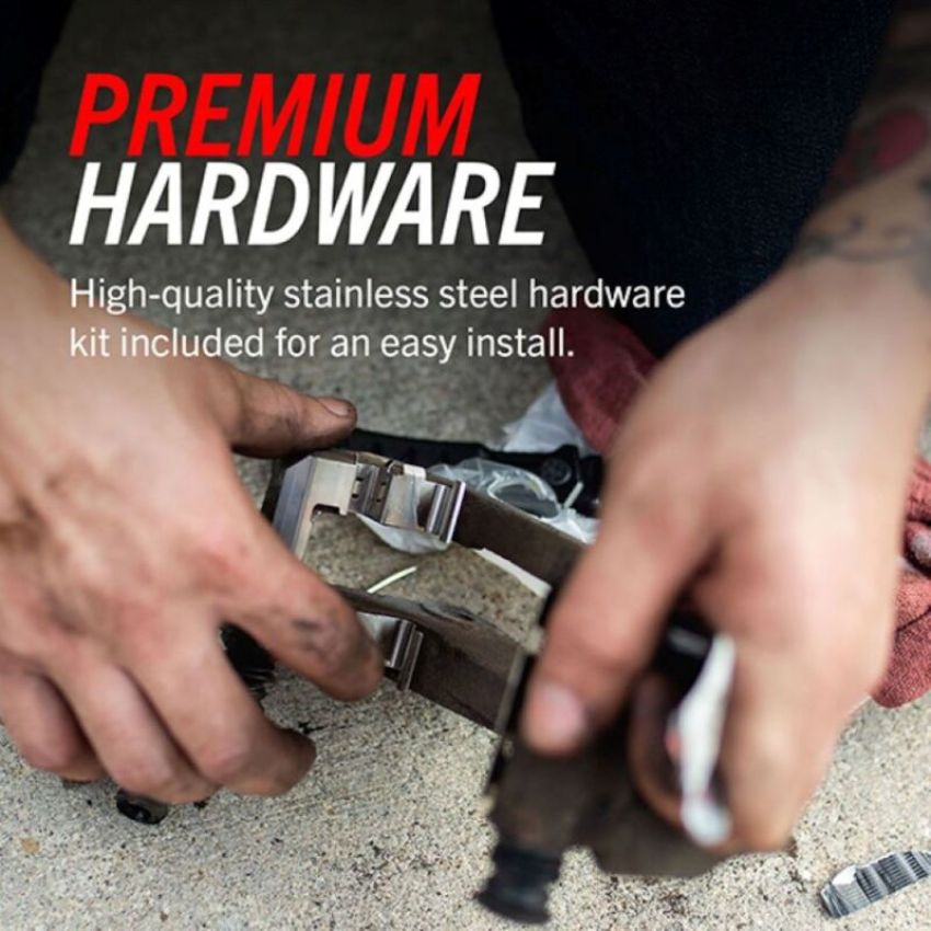 PowerStop 17-2375 Z17 Low-Dust Ceramic Brake Pads with Hardware