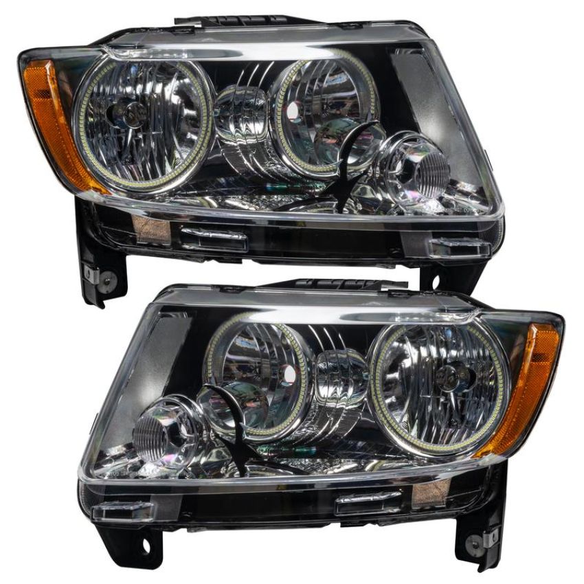 Oracle Lighting 7070-334 SMD Pre-Assembled Headlights, Non-HID, Chrome Bezel, ColorSHIFT - No Controller