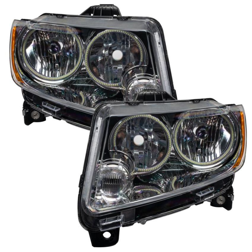 Oracle Lighting 7070-334 SMD Pre-Assembled Headlights, Non-HID, Chrome Bezel, ColorSHIFT - No Controller