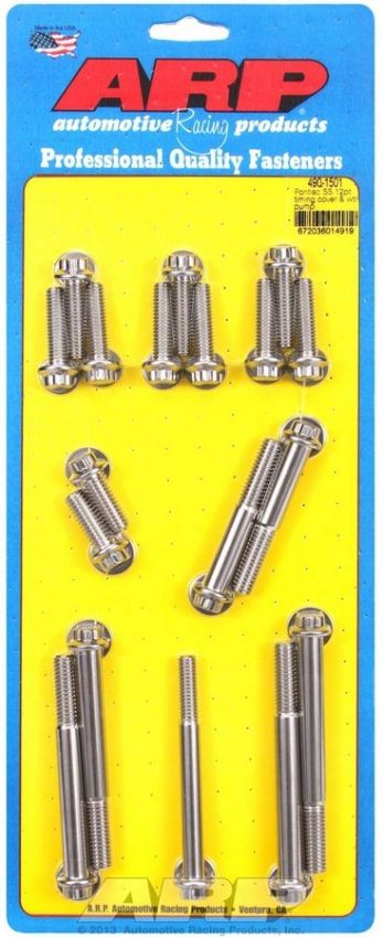 ARP ARP490-1501 Pontiac S/S Timing Cover Bolt Kit 12pt.
