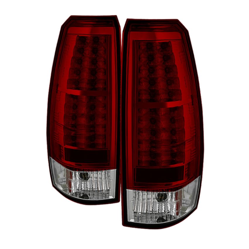 SPYDER 5032478 LED Tail Lights - Red Clear