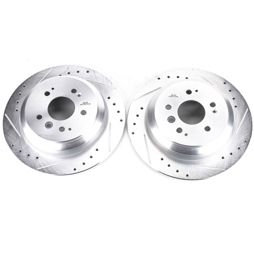 PowerStop JBR1729XPR PowerStop Evolution Performance Drilled, Slotted & Plated Brake Rotor Pair