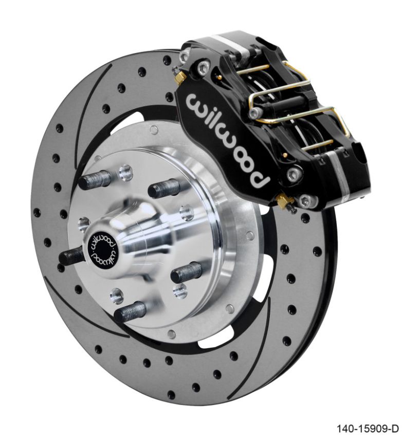 Wilwood 140-15909-D Dynapro 4R Front Kit 11.75in SPR Drilled and Slotted Rotors - Black