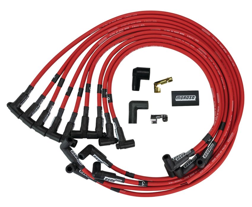 MOROSO MOR73686 Ultra 40 Plug Wire Set - Red