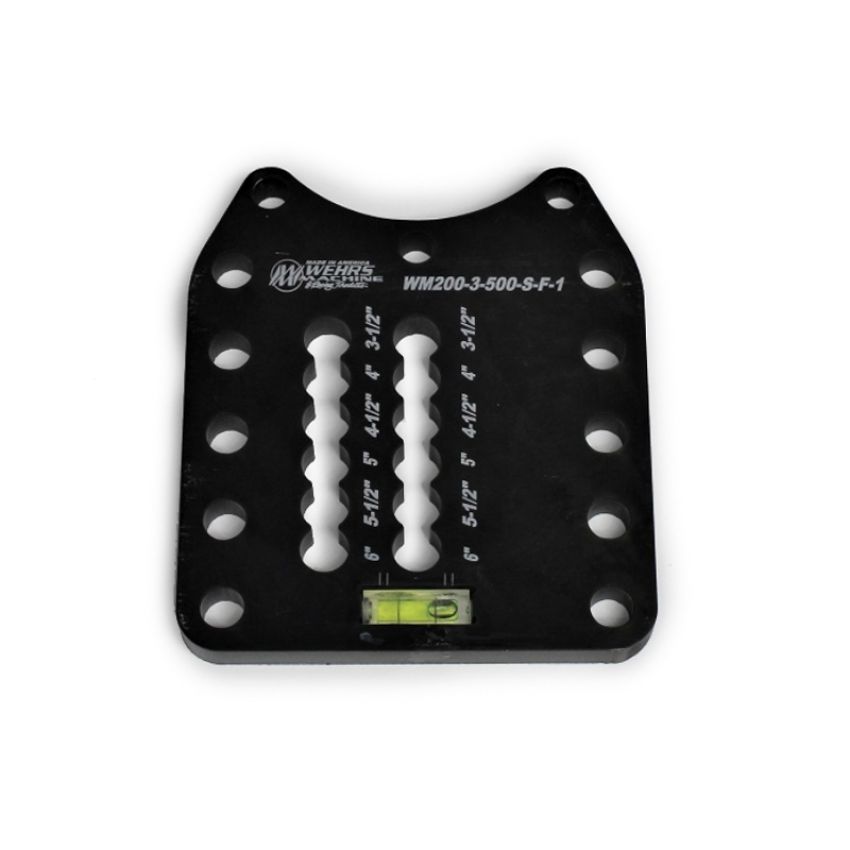 WEHRS MACHINE WEHWM200-3-500-S-F-1 Shock Plate Dbl Slot 1/2in Holes