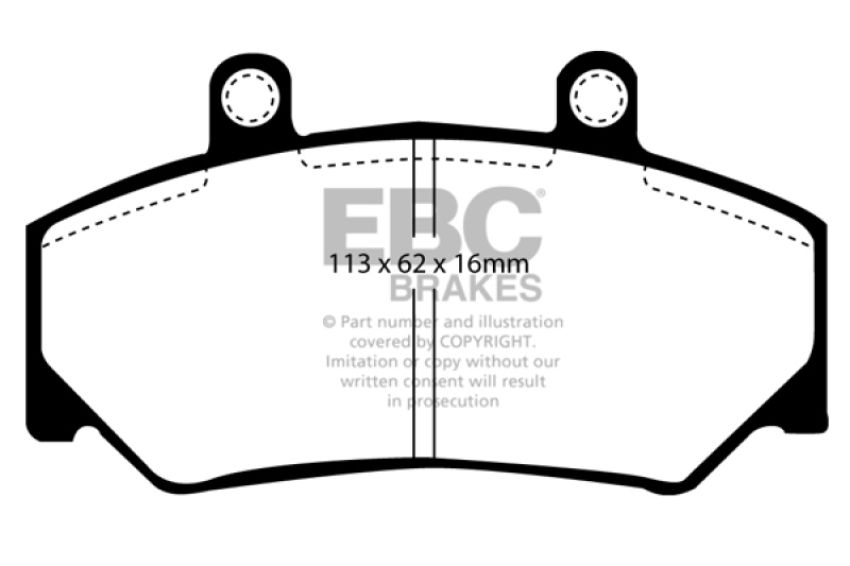 EBC Brakes DP2800 Greenstuff 2000 Series Sport Brake Pads