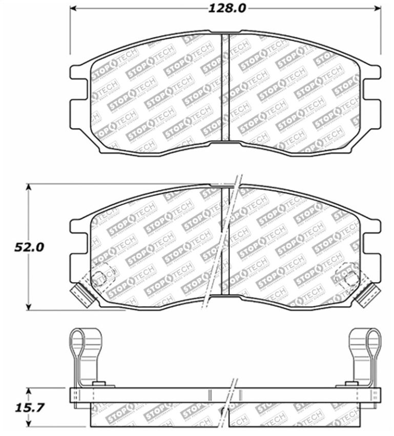 Stoptech 305.04840 Street Select Brake Pads - Rear