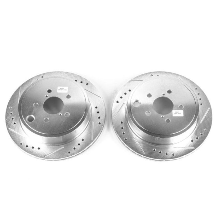 PowerStop JBR1501XPR PowerStop Evolution Performance Drilled, Slotted & Plated Brake Rotor Pair