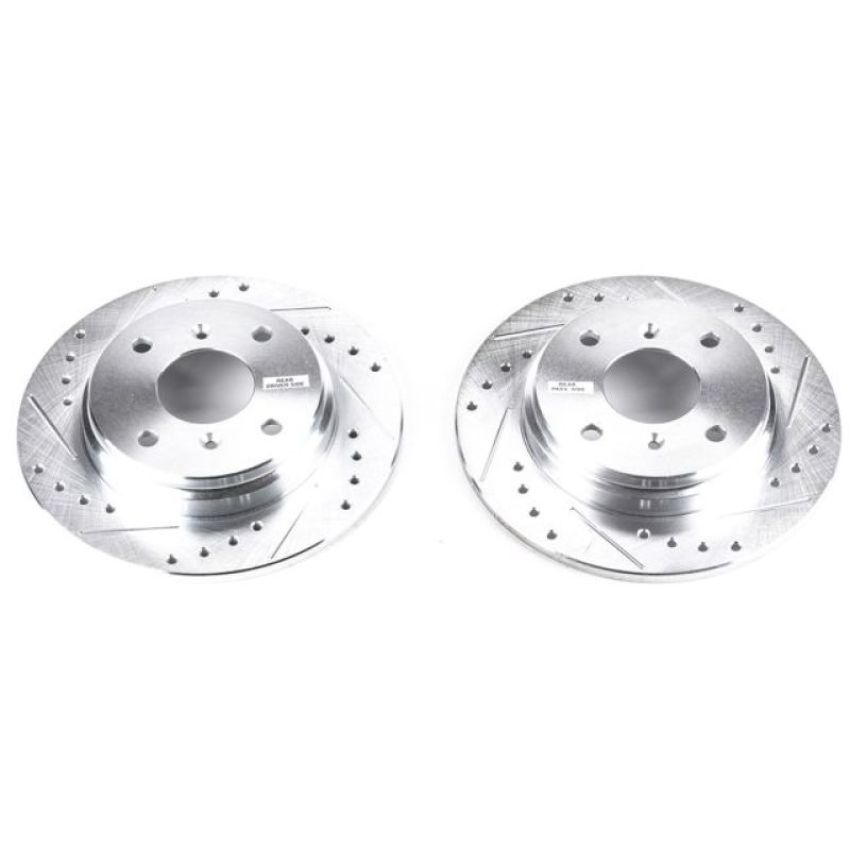 PowerStop JBR307XPR PowerStop Evolution Performance Drilled, Slotted & Plated Brake Rotor Pair