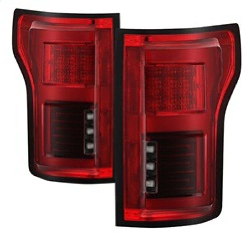 SPYDER 5085320 LED Tail Lights - Red Clear