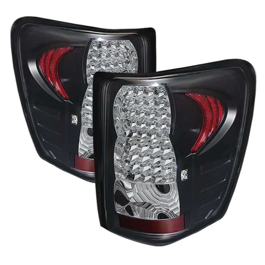 SPYDER 5073433 Xtune Jeep Grand Cherokee 99-04 LED Tail Lights Black ALT-JH-JGC99-LED-BK
