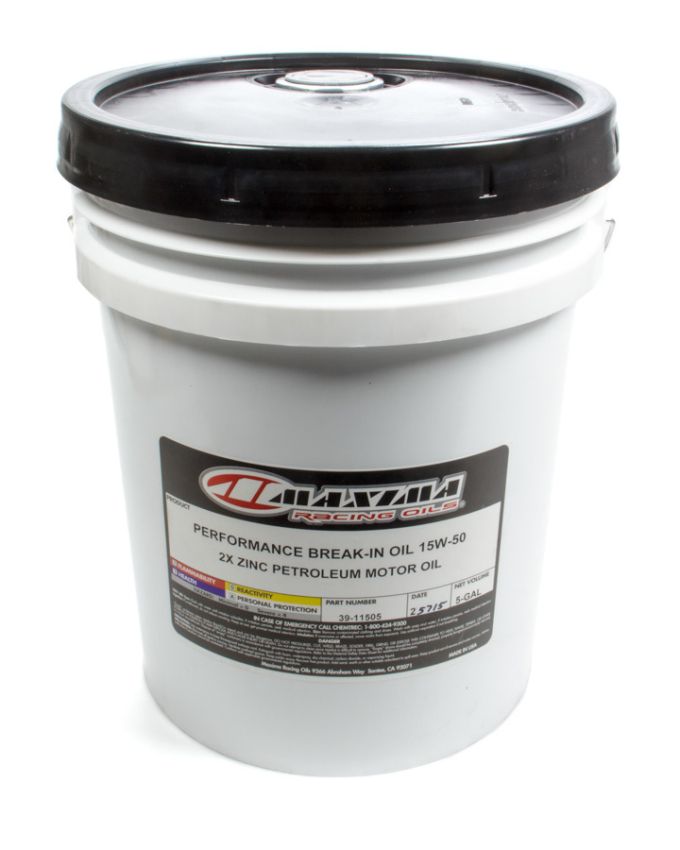 Maxima 39-11505 Performance Auto Performance Break-In 15W-50 Mineral Engine Oil - 5 Gallon