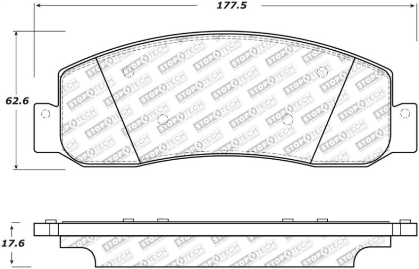 Stoptech 305.13330 Street Select Brake Pads - Front/Rear