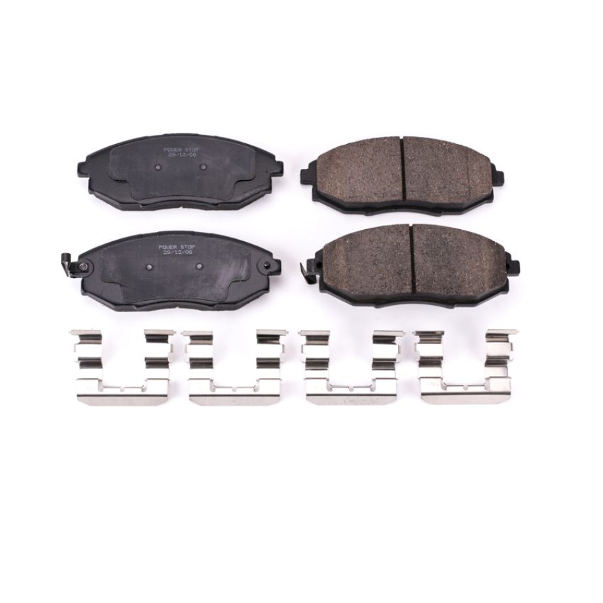 PowerStop 17-1031 PowerStop - Z17 Low-Dust Ceramic Brake Pads with Hardware