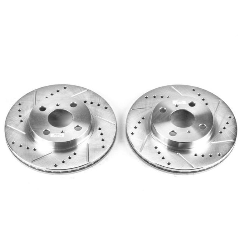 PowerStop JBR596XPR PowerStop Evolution Performance Drilled, Slotted & Plated Brake Rotor Pair