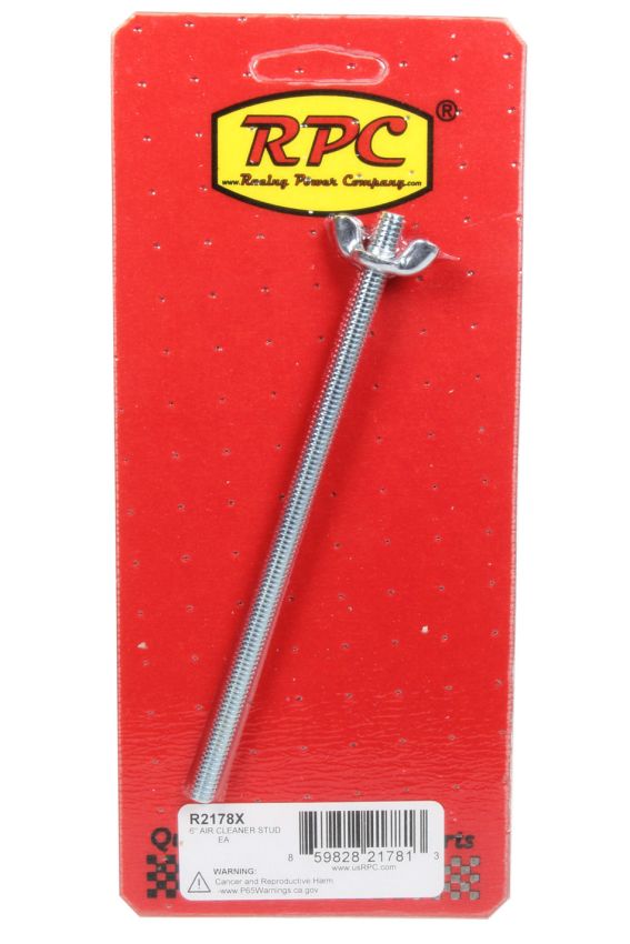 RACING POWER CO-PACKAGED RPCR2178X 6In Air Cleaner Stud 1/4 -20