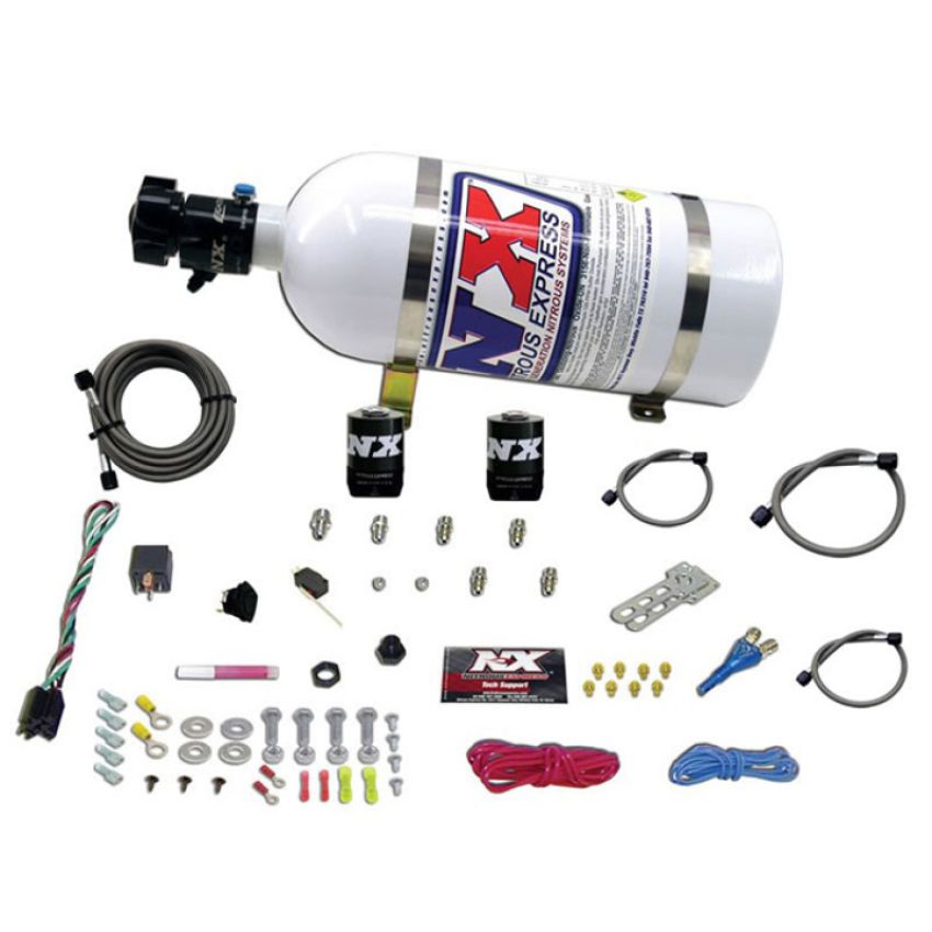 Nitrous Express 20112-10 SHARK SHO 400 HP SINGLE NOZZLE SYSTEM WITH 10LB BOTTLE