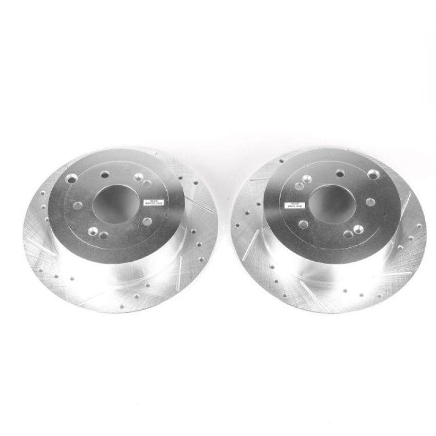 PowerStop JBR1339XPR PowerStop Evolution Performance Drilled, Slotted & Plated Brake Rotor Pair
