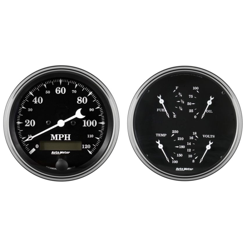 AutoMeter 1703 GAUGE KIT, 2 PC., QUAD & SPEEDOMETER, 5