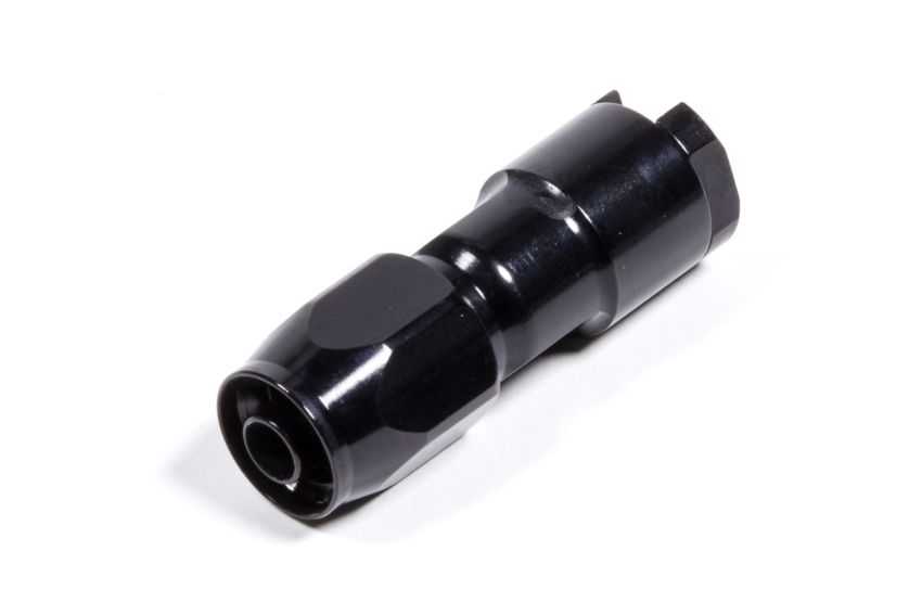 Russell Performance 3/8in SAE Quick Disc Female to -6 Hose Black Straight Hose End