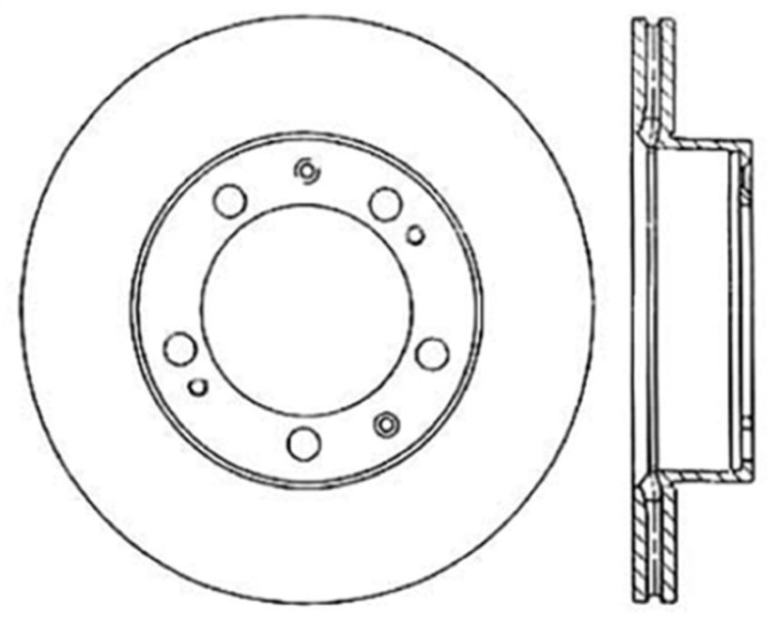 Stoptech 128.37030L Drilled Sport Brake Rotor