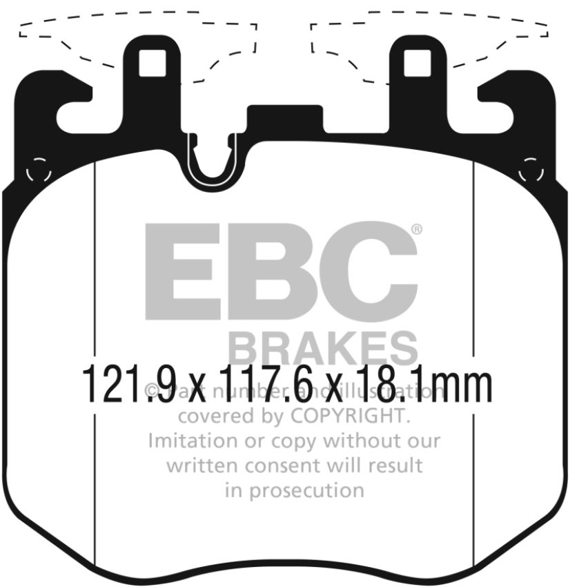EBC Brakes DP32304C Redstuff Ceramic Low Dust Brake Pads