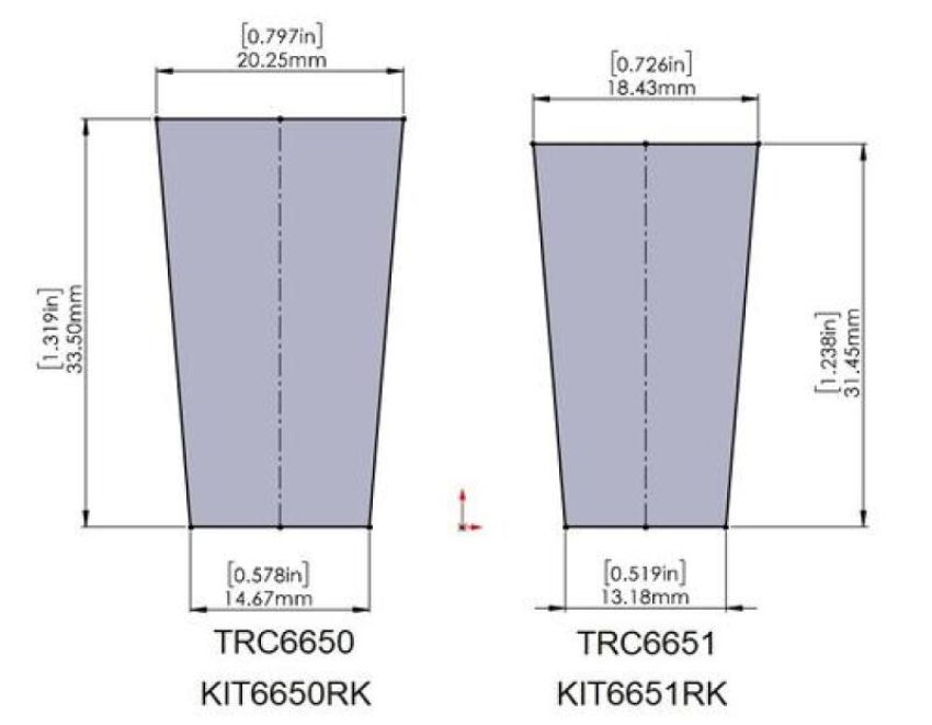 Superpro KIT6650RK Upper Control Arm Replacement Bushing Kit (1 Arm) (For TRC6650)