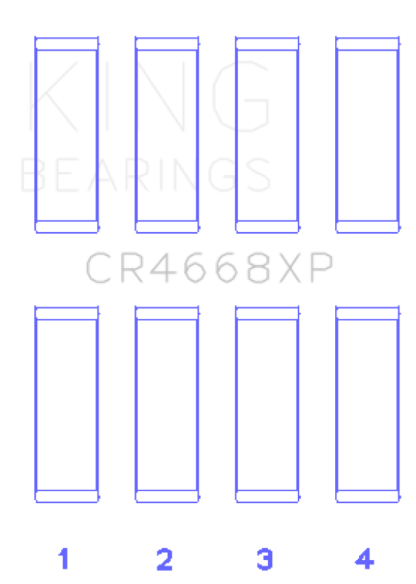 King 08-09 Chrysler Caliber SRT4 / Mitsubishi/Hyundai/Kia World Engine Connecting Rod Bearing Set