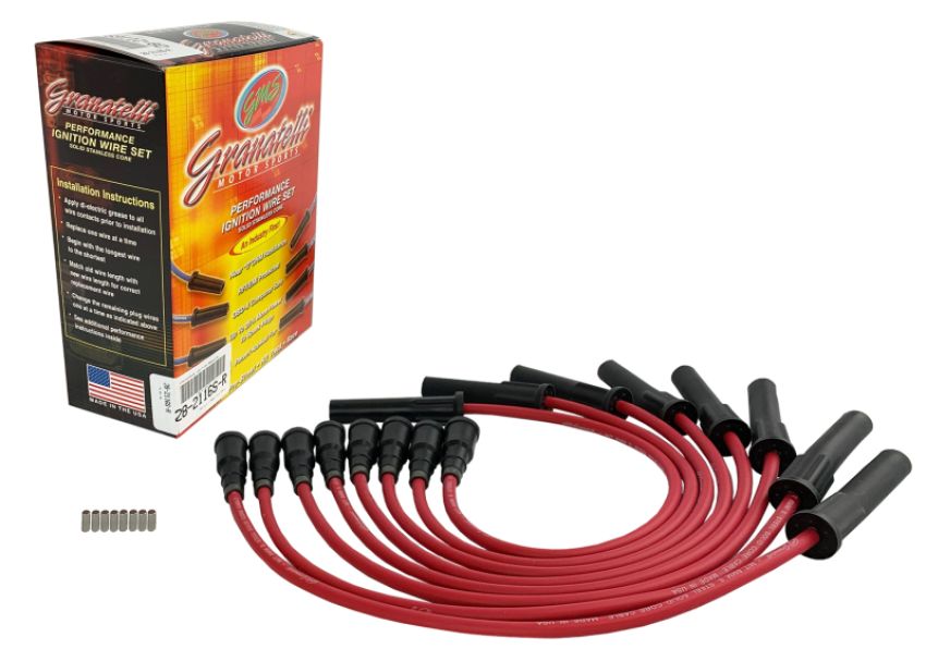 Granatelli Motor Sports 28-2116S-R Ignition Wires And Coil On/Near Plug Connectors - Ford