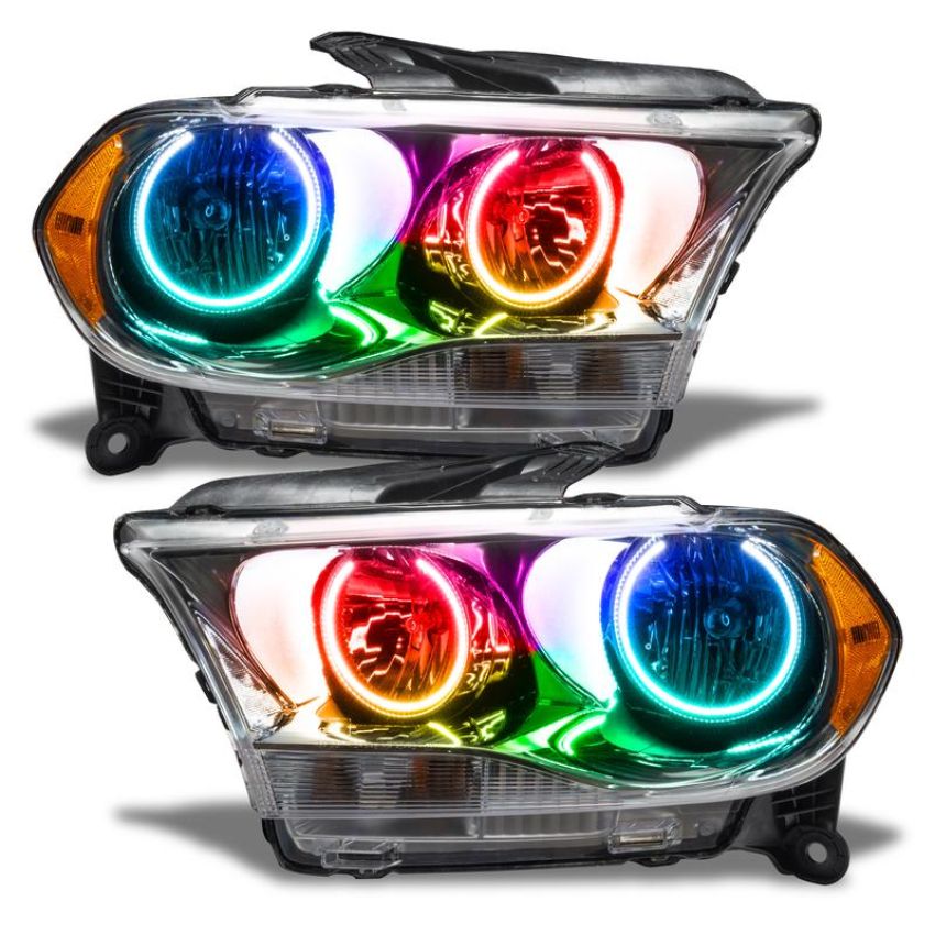 Oracle Lighting 7101-334 SMD Pre-Assembled Headlights, Halogen, Chrome Bezel, ColorSHIFT - No Controller