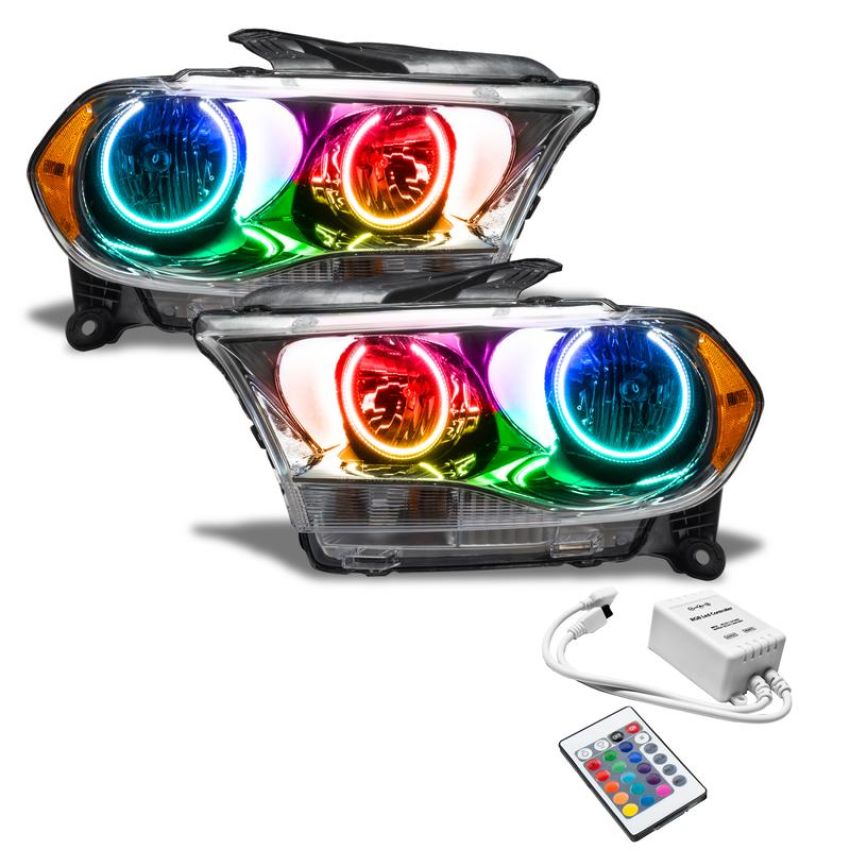 Oracle Lighting 7101-504 SMD Pre-Assembled Headlights, Halogen, Chrome Bezel, ColorSHIFT(tm) - Simple