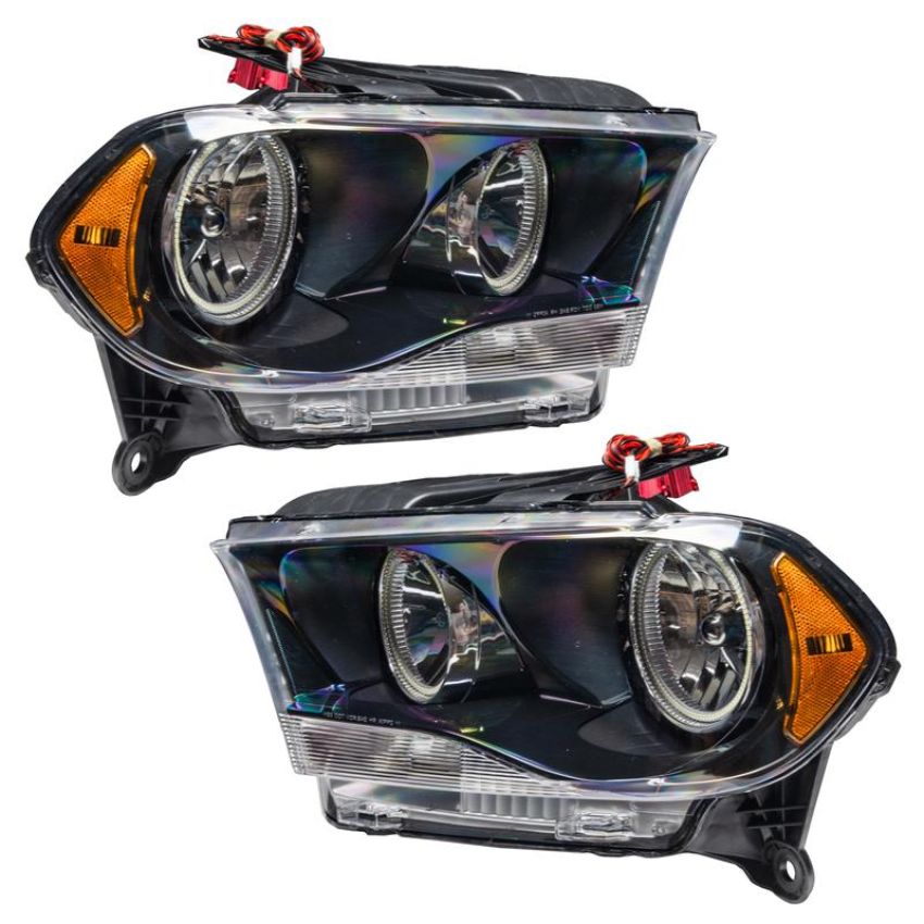 Oracle Lighting 7102-334 SMD Pre-Assembled Headlights, Halogen, Black Bezel, ColorSHIFT - No Controller