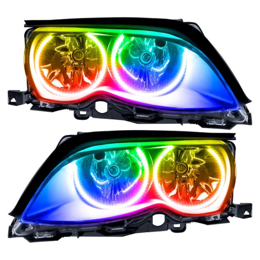 Oracle Lighting 7104-334 SMD Pre-Assembled Headlights, Black Bezel, ColorSHIFT(tm) - No Controller