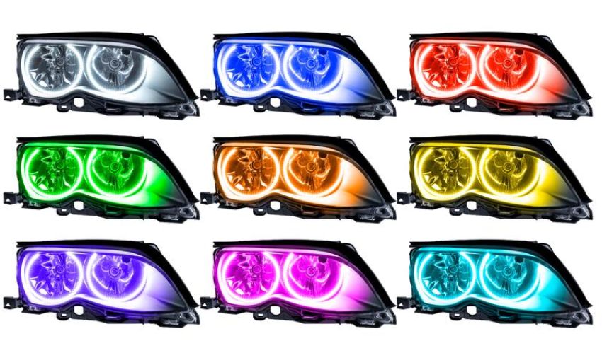 Oracle Lighting 7104-504 SMD Pre-Assembled Headlights, Black Bezel, ColorSHIFT(tm) - Simple