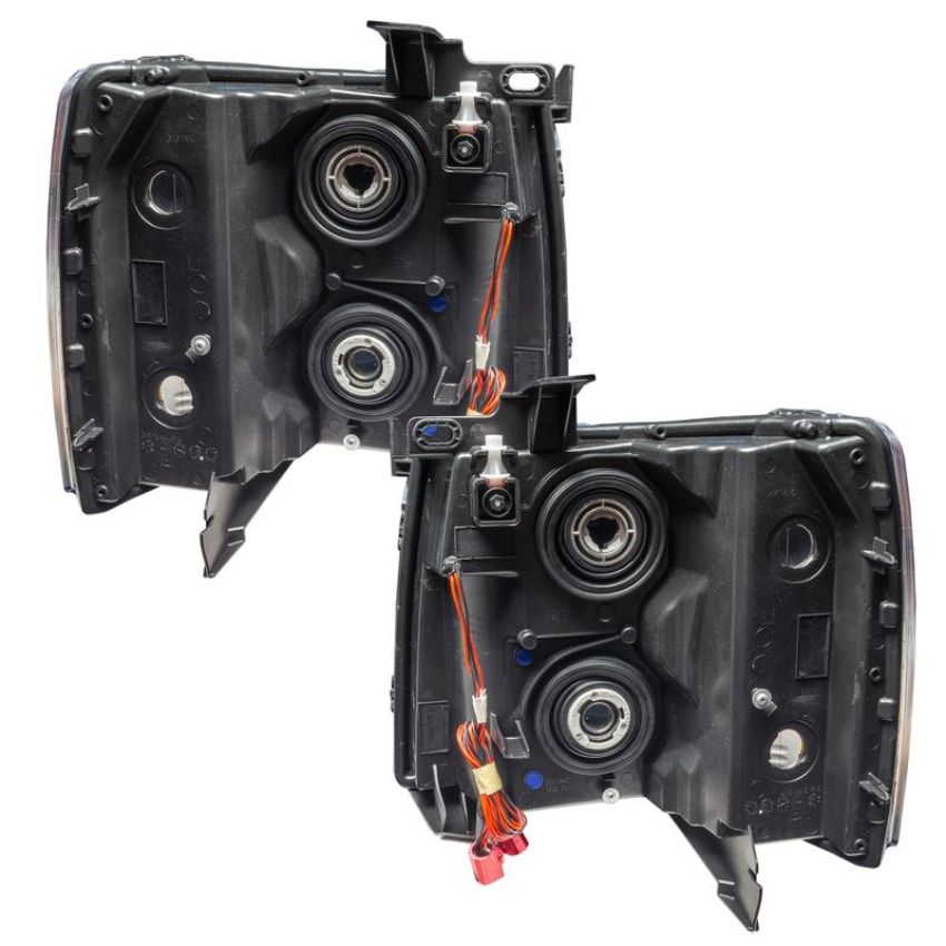 Oracle Lighting 7105-003 SMD Pre-Assembled Headlights, Black, Round Style, Red