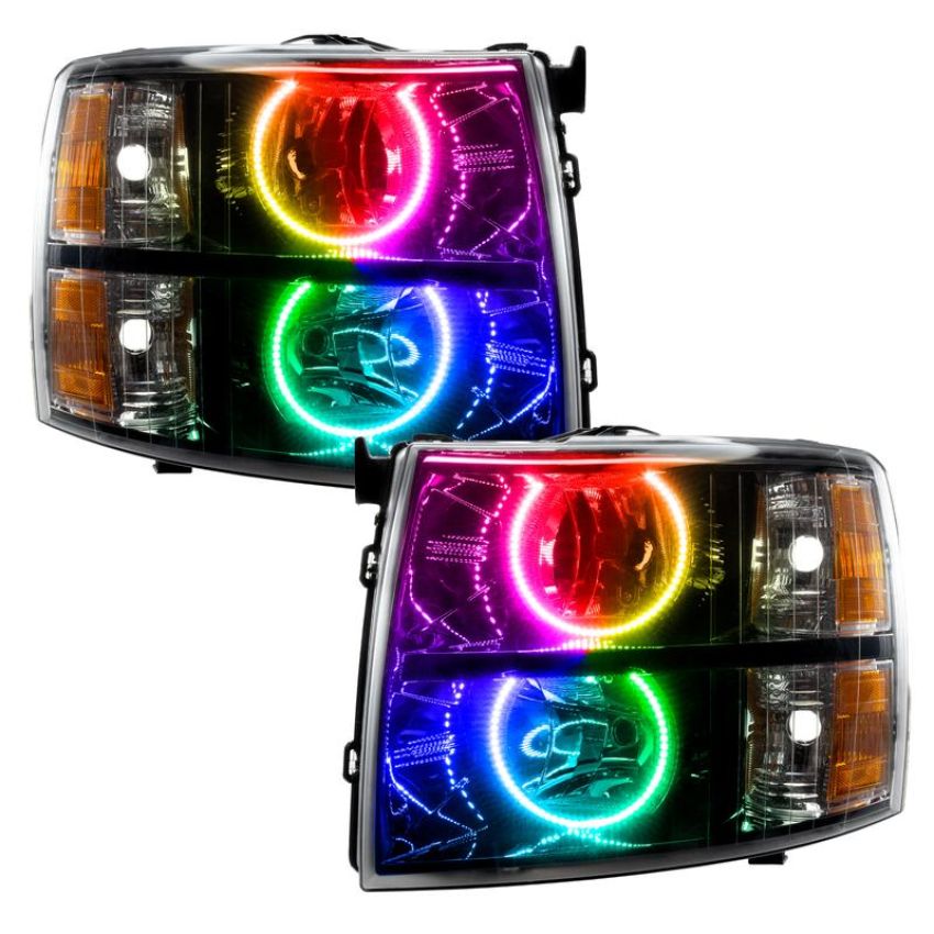 Oracle Lighting 7105-334 SMD Pre-Assembled Headlights, Black Bezel, ColorSHIFT(tm) - No Controller