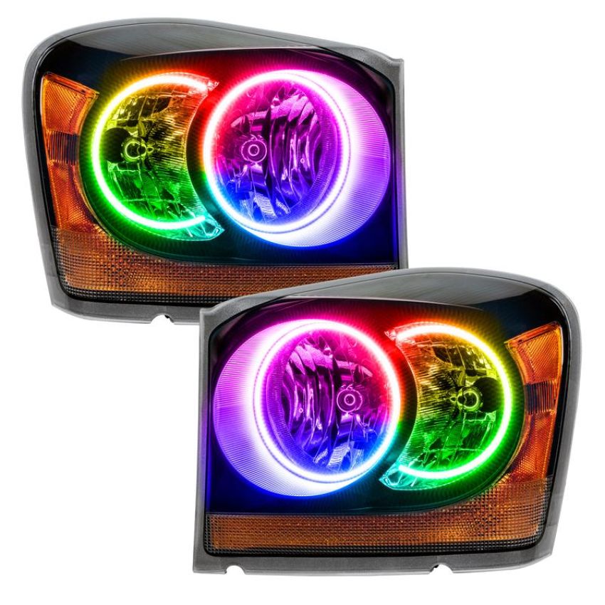 Oracle Lighting 7107-334 SMD Pre-Assembled Headlights, Black Bezel, ColorSHIFT(tm) - No Controller