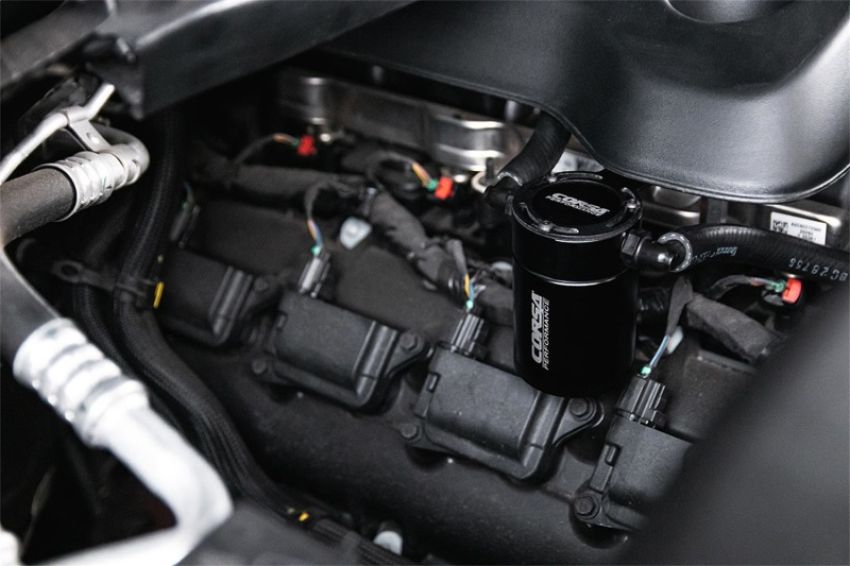 Corsa Performance CC0004 CORSA Performance 3 oz. aluminum oil catch can with mounting bracket