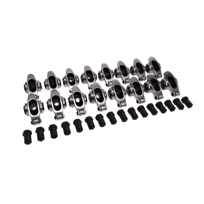 Top Street Performance 71153 TSP Stainless Steel Roller Rocker Arms, Chevy SB, 1.5 Ratio, 3/8 in. Stud