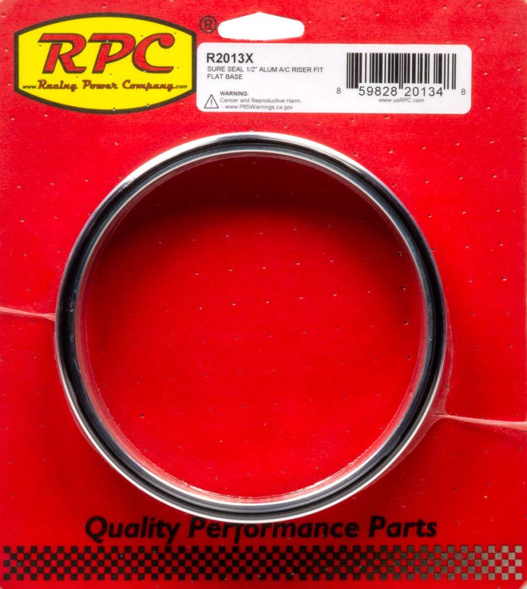 RACING POWER CO-PACKAGED RPCR2013X Sure Seal 1/2In Alum A/ C Riser Fit Flat Base