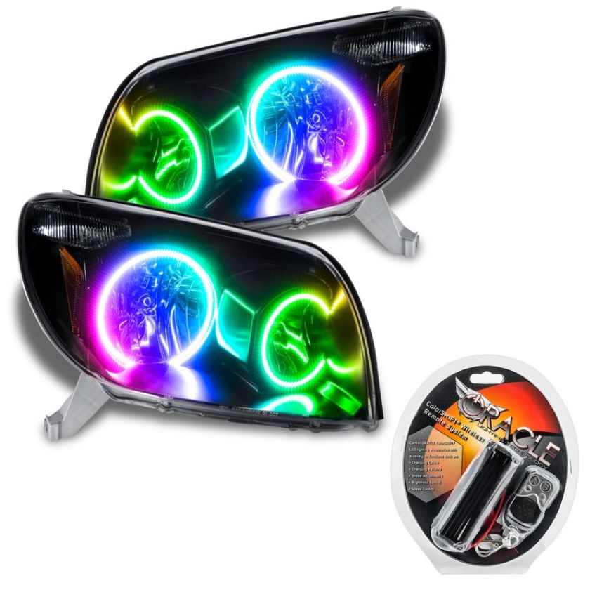 Oracle Lighting 7118-330 SMD Pre-Assembled Headlights, Black Bezel, ColorSHIFT